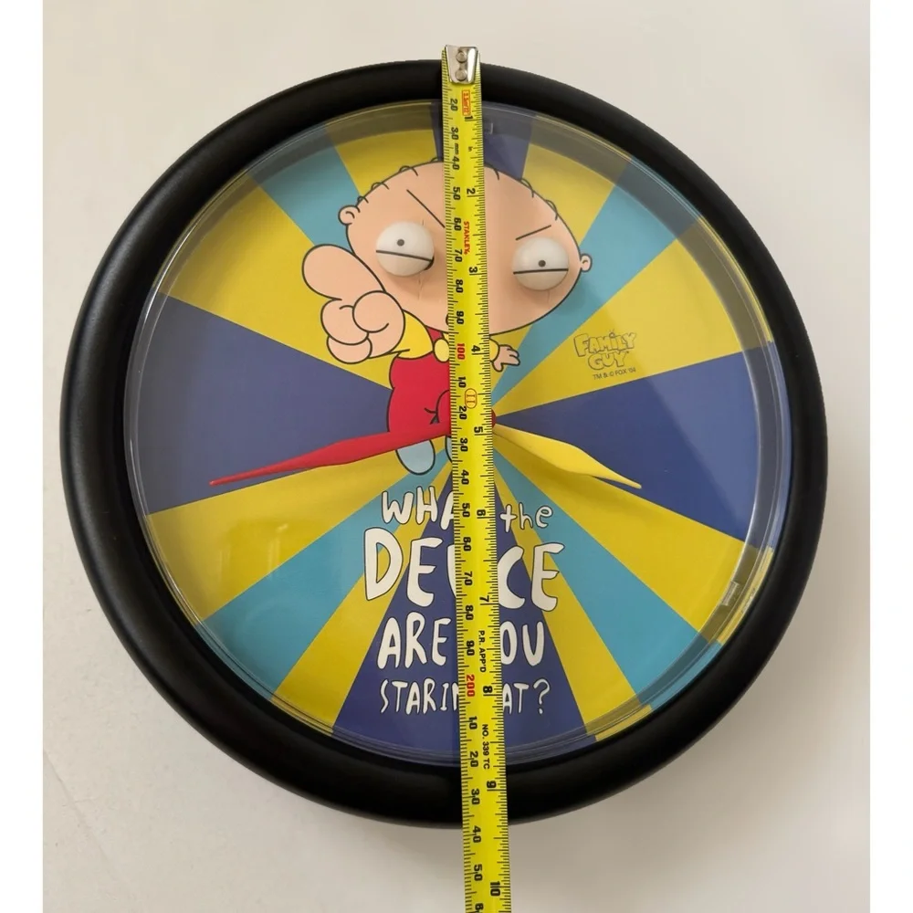 Vtg Family Guy Stewie What The Deuce Are You Looking At Wall Clock Working